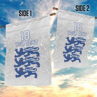 Custom England Fooball Garden Flag The Three Lions Blue Version
