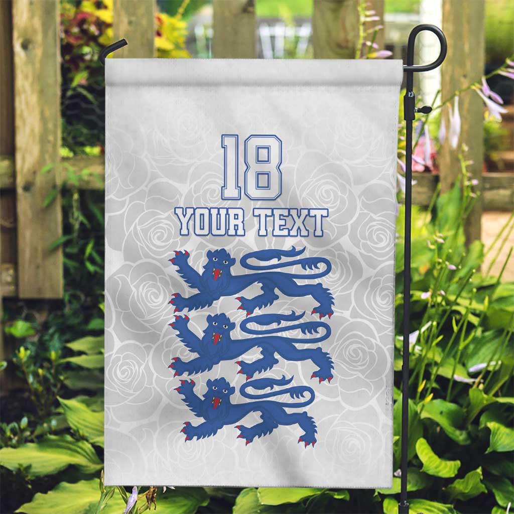 Custom England Fooball Garden Flag The Three Lions Blue Version