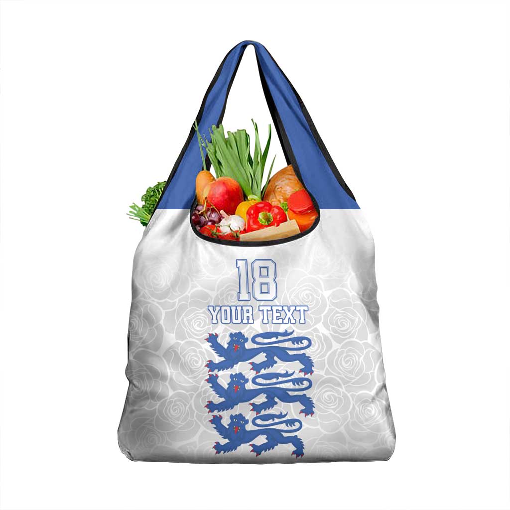 Custom England Fooball Grocery Bag The Three Lions Blue Version