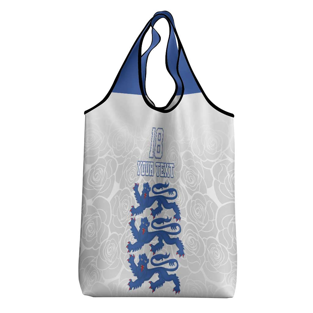 Custom England Fooball Grocery Bag The Three Lions Blue Version