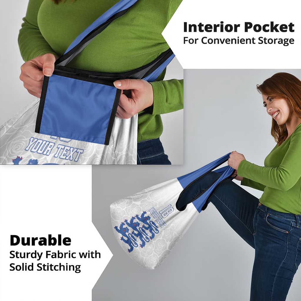 Custom England Fooball Grocery Bag The Three Lions Blue Version