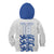 Custom England Fooball Kid Hoodie The Three Lions Blue Version
