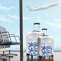 Custom England Fooball Luggage Cover The Three Lions Blue Version