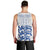 Custom England Fooball Men Tank Top The Three Lions Blue Version