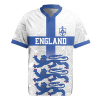 Custom England Fooball Rugby Jersey The Three Lions Blue Version