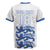 Custom England Fooball Rugby Jersey The Three Lions Blue Version