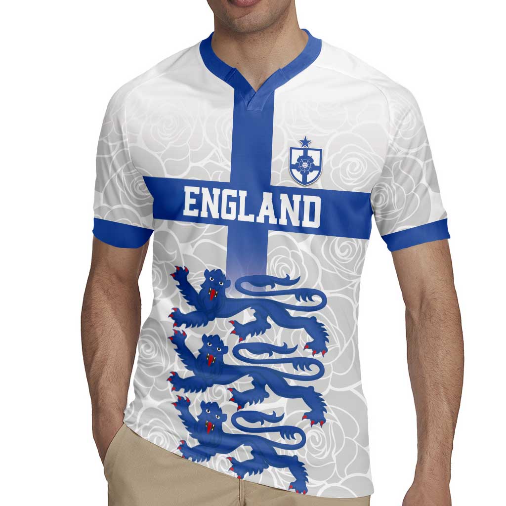 Custom England Fooball Rugby Jersey The Three Lions Blue Version