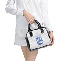 Custom England Fooball Shoulder Handbag The Three Lions Blue Version