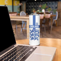 Custom England Fooball Skinny Tumbler The Three Lions Blue Version