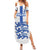 Custom England Fooball Summer Maxi Dress The Three Lions Blue Version