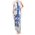 Custom England Fooball Tank Maxi Dress The Three Lions Blue Version