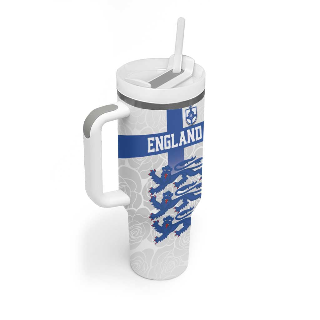 Custom England Fooball Tumbler With Handle The Three Lions Blue Version