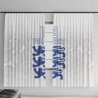 Custom England Fooball Window Curtain The Three Lions Blue Version