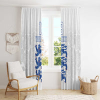 Custom England Fooball Window Curtain The Three Lions Blue Version
