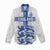 Custom England Fooball Women Casual Shirt The Three Lions Blue Version