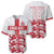 Custom England Fooball Baseball Jersey The Three Lions Red Version