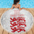 Custom England Fooball Beach Blanket The Three Lions Red Version