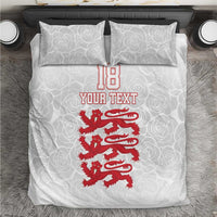 Custom England Fooball Bedding Set The Three Lions Red Version