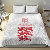 Custom England Fooball Bedding Set The Three Lions Red Version