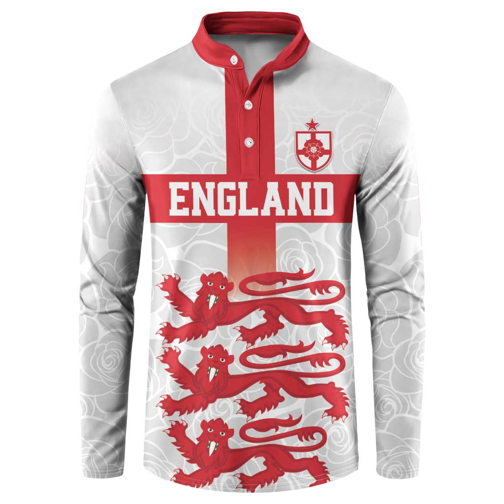 Custom England Fooball Button Sweatshirt The Three Lions Red Version