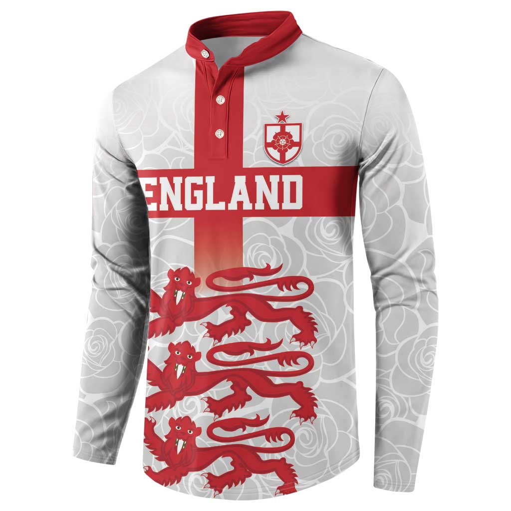 Custom England Fooball Button Sweatshirt The Three Lions Red Version