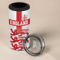 Custom England Fooball 4 in 1 Can Cooler Tumbler The Three Lions Red Version