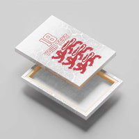 Custom England Fooball Canvas Wall Art The Three Lions Red Version