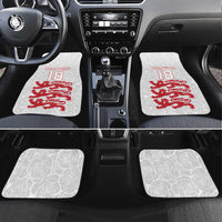 Custom England Fooball Car Mats The Three Lions Red Version