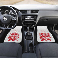 Custom England Fooball Car Mats The Three Lions Red Version
