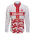 Custom England Fooball Family Matching Long Sleeve Bodycon Dress and Hawaiian Shirt The Three Lions Red Version