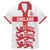 Custom England Fooball Family Matching Mermaid Dress and Hawaiian Shirt The Three Lions Red Version