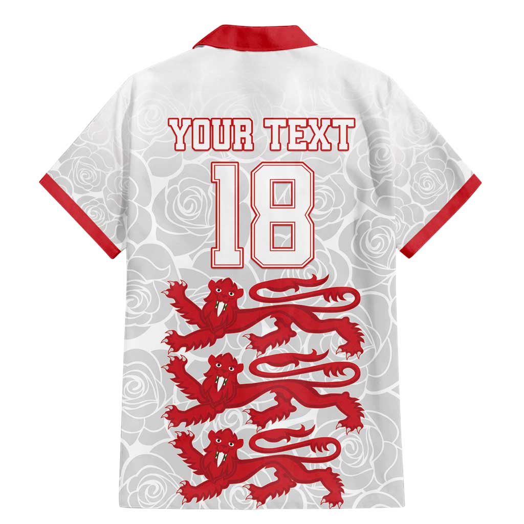 Custom England Fooball Family Matching Mermaid Dress and Hawaiian Shirt The Three Lions Red Version