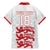 Custom England Fooball Family Matching Mermaid Dress and Hawaiian Shirt The Three Lions Red Version