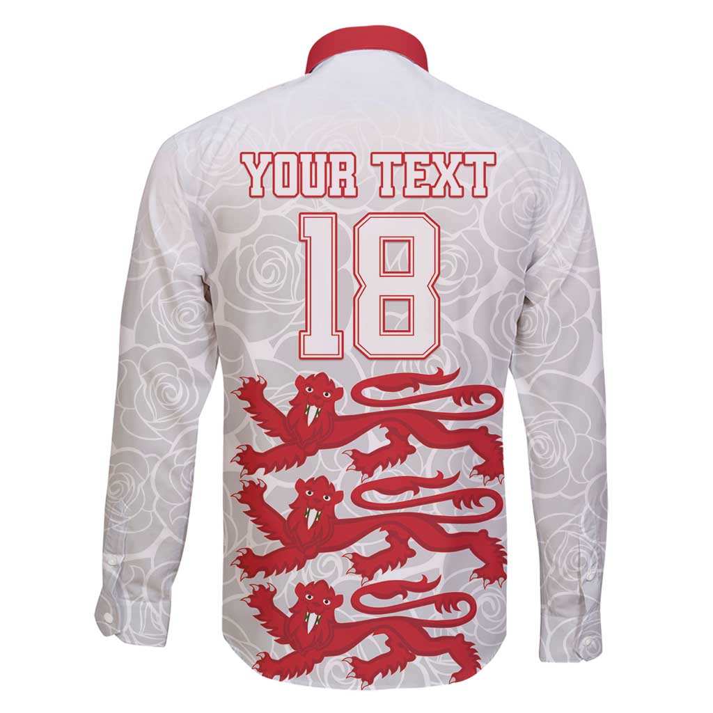 Custom England Fooball Family Matching Off Shoulder Maxi Dress and Hawaiian Shirt The Three Lions Red Version