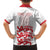 Custom England Fooball Family Matching Off Shoulder Short Dress and Hawaiian Shirt The Three Lions Red Version