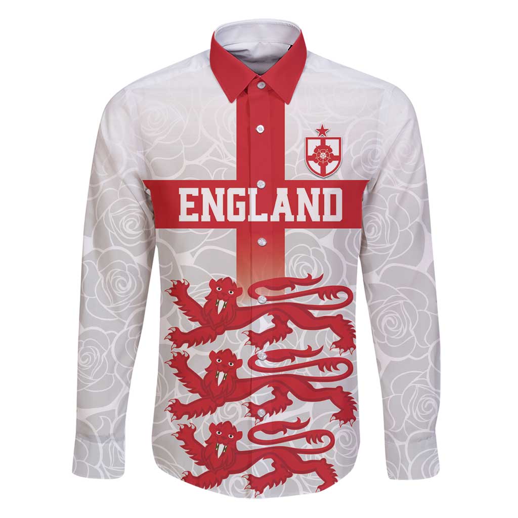 Custom England Fooball Family Matching Puletasi and Hawaiian Shirt The Three Lions Red Version