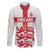 Custom England Fooball Family Matching Short Sleeve Bodycon Dress and Hawaiian Shirt The Three Lions Red Version