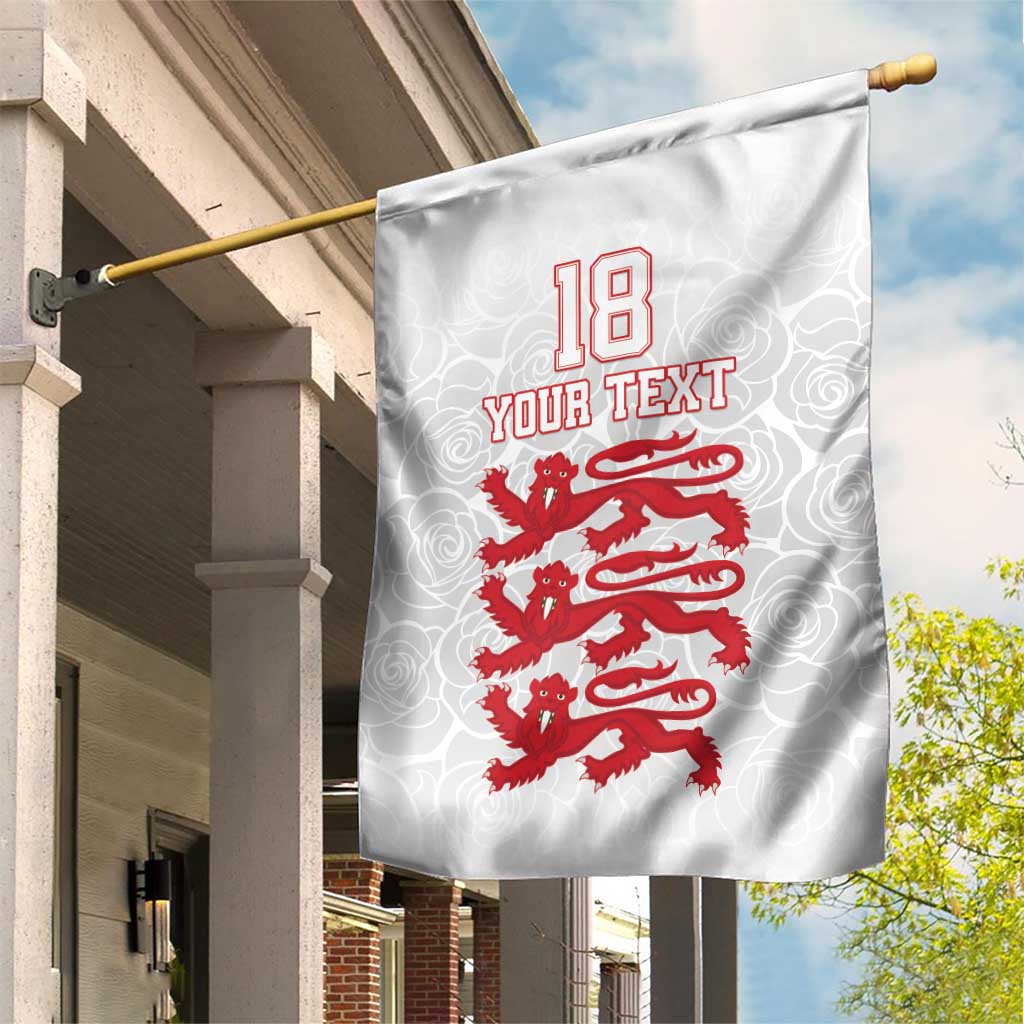 Custom England Fooball Garden Flag The Three Lions Red Version