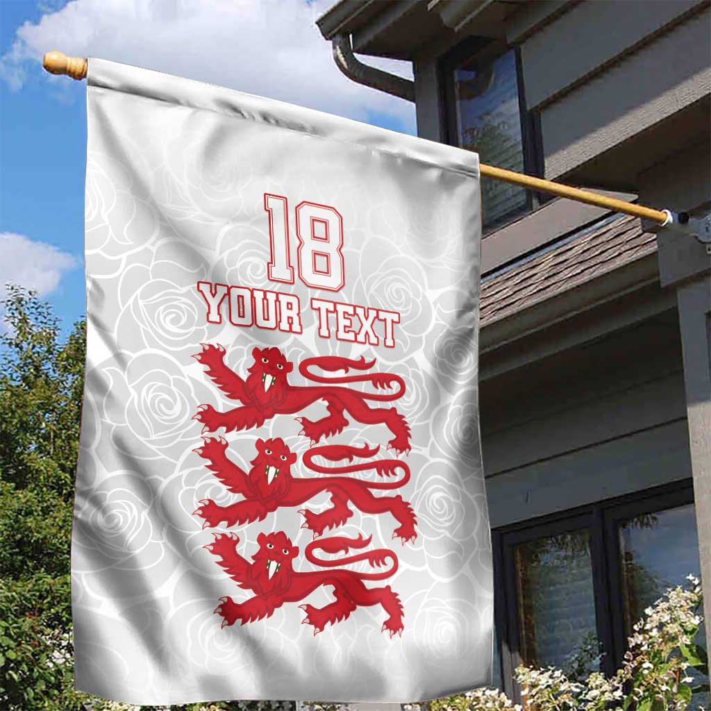 Custom England Fooball Garden Flag The Three Lions Red Version