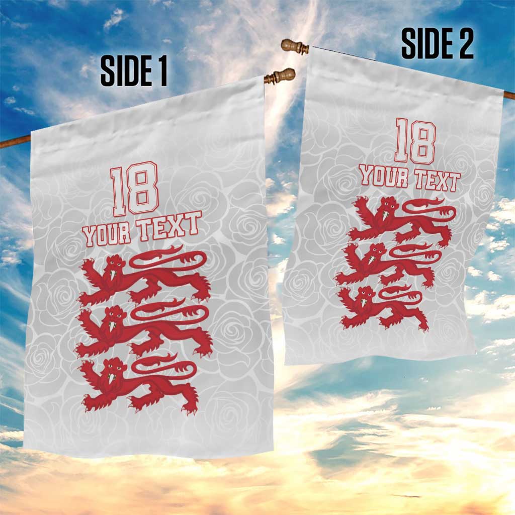 Custom England Fooball Garden Flag The Three Lions Red Version