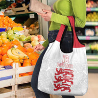 Custom England Fooball Grocery Bag The Three Lions Red Version