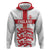 Custom England Fooball Hoodie The Three Lions Red Version