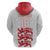 Custom England Fooball Hoodie The Three Lions Red Version
