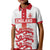 Custom England Fooball Kid Polo Shirt The Three Lions Red Version