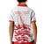 Custom England Fooball Kid Polo Shirt The Three Lions Red Version
