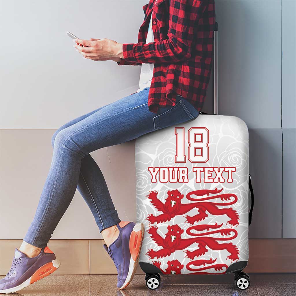 Custom England Fooball Luggage Cover The Three Lions Red Version
