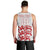 Custom England Fooball Men Tank Top The Three Lions Red Version