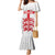 Custom England Fooball Mermaid Dress The Three Lions Red Version
