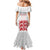 Custom England Fooball Mermaid Dress The Three Lions Red Version