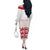 Custom England Fooball Off The Shoulder Long Sleeve Dress The Three Lions Red Version